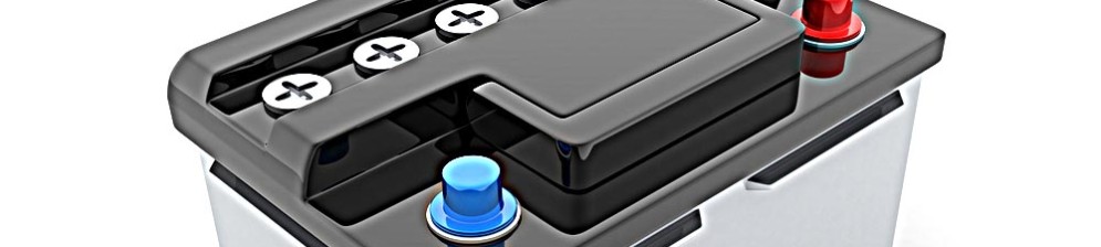 Внешний вид стандартного автомобильного аккумулятора