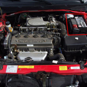 Раположение АКБ на автомобиле Лифан Бриз